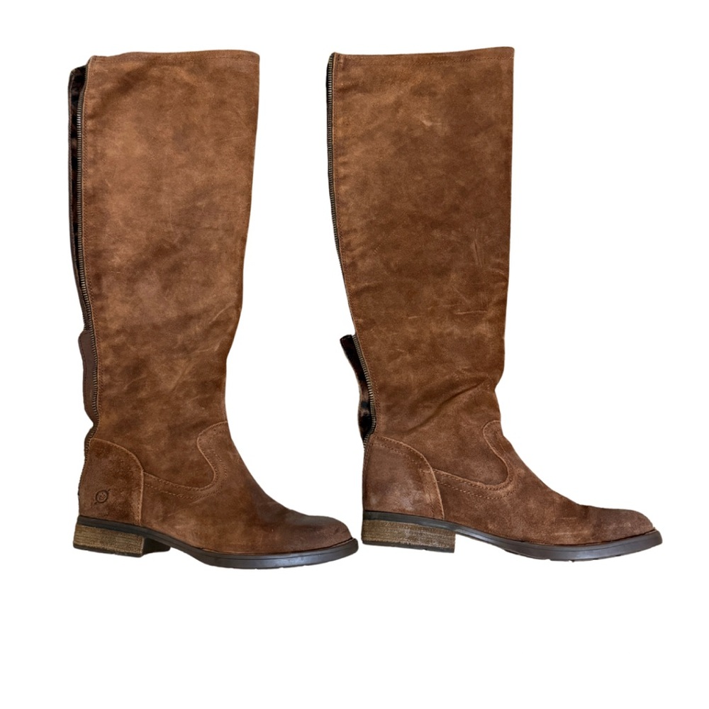 Born Chestnut Suede Tall Boots